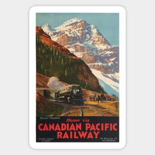 Canadian Pacific Railway - Vintage Travel Sticker